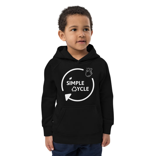 SimpleCycle Kids Eco Hoodie black front