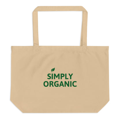 Simply Organic Large Tote Bag tan front