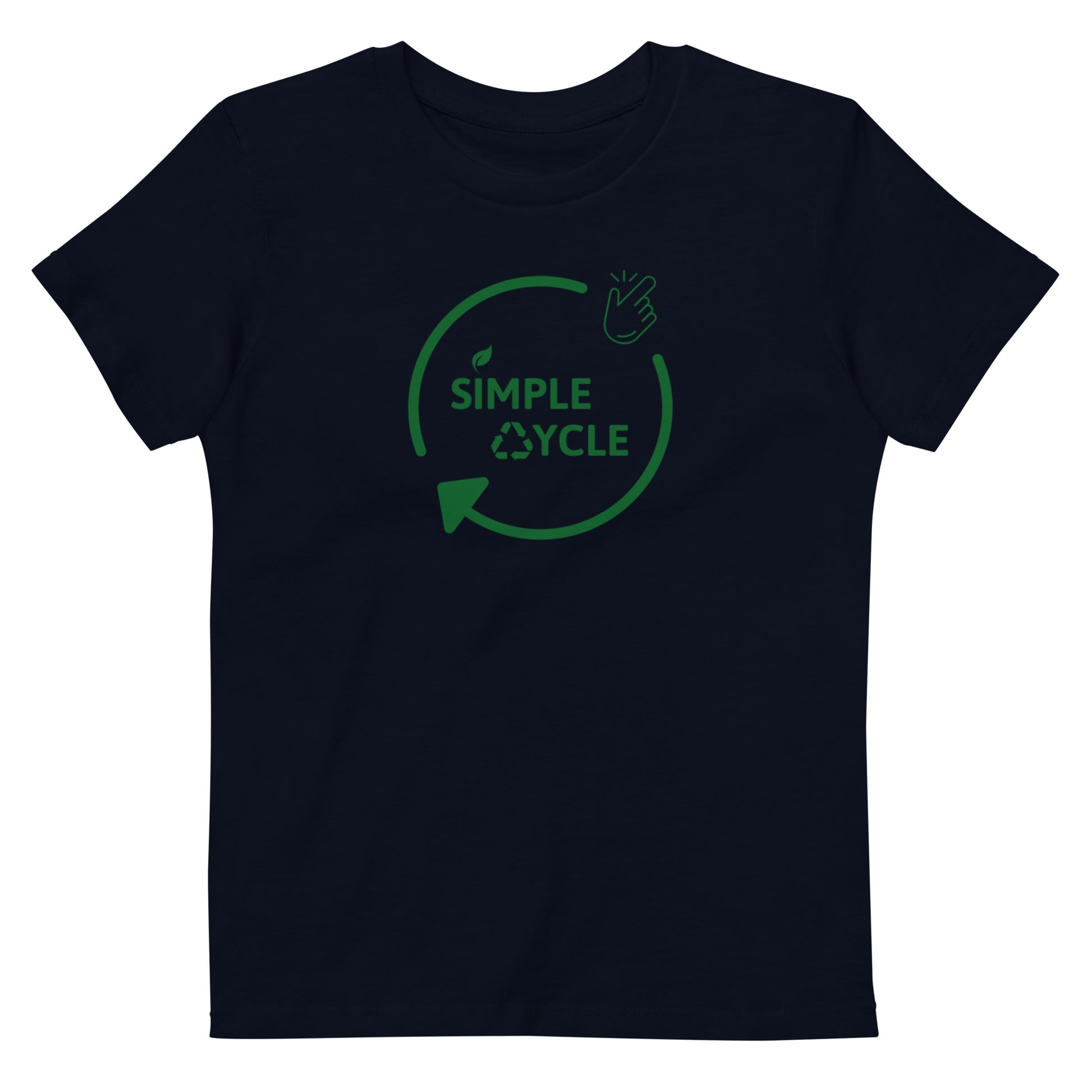 SimpleCycle Organic Cotton Kids T-Shirt blue front