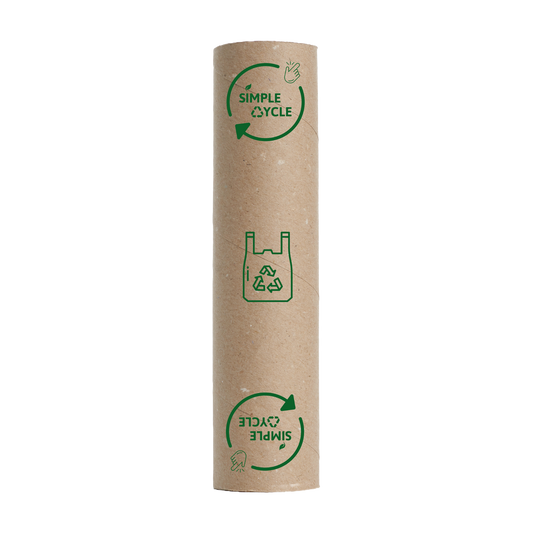 Plastic film recycling tube front