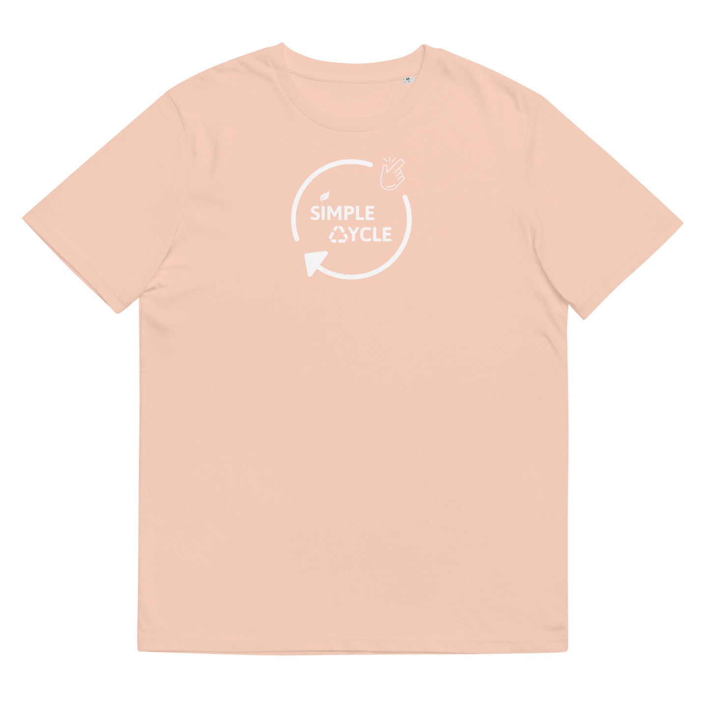 SimpleCycle Unisex Organic Cotton T-Shirt peche