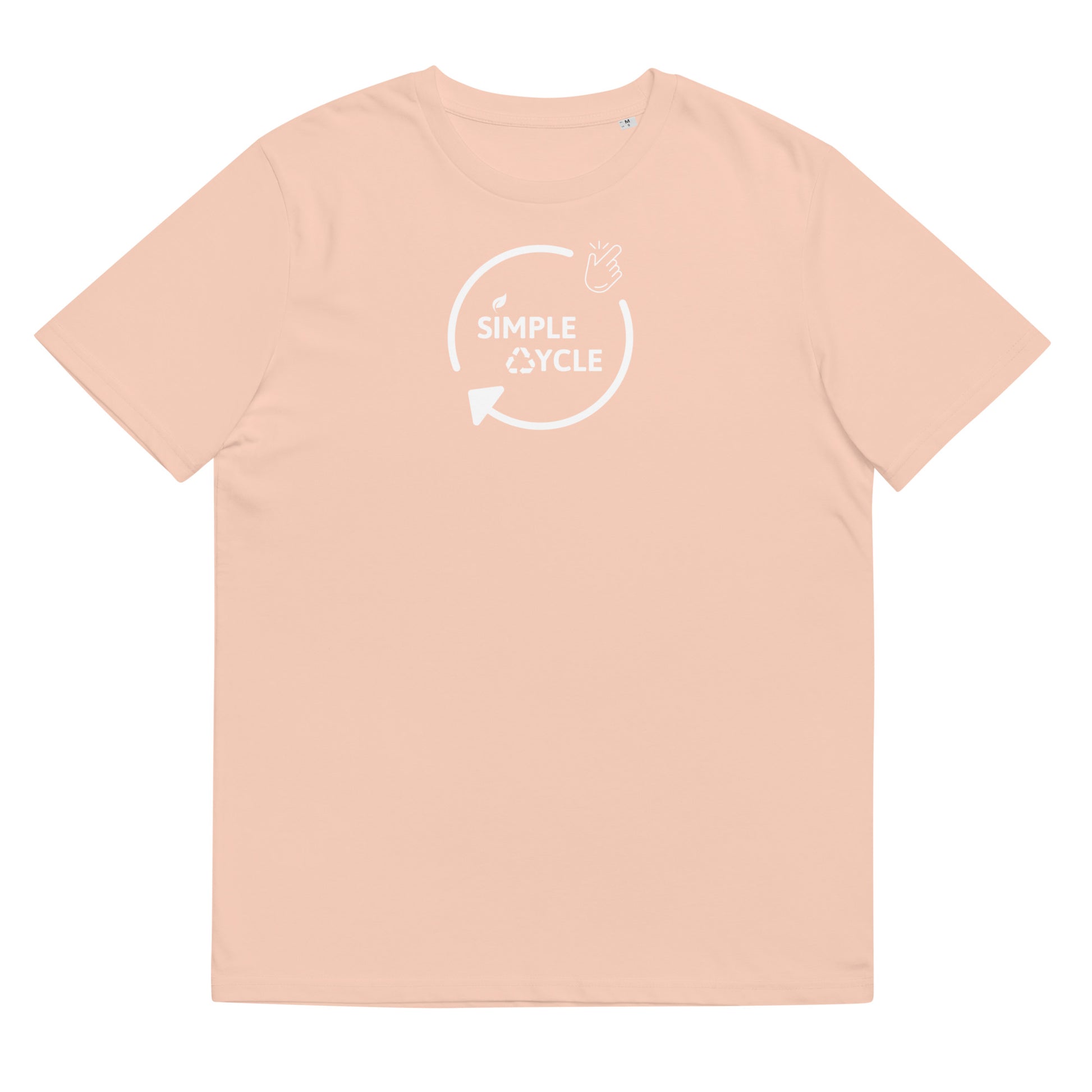 SimpleCycle Unisex Organic Cotton T-Shirt peche