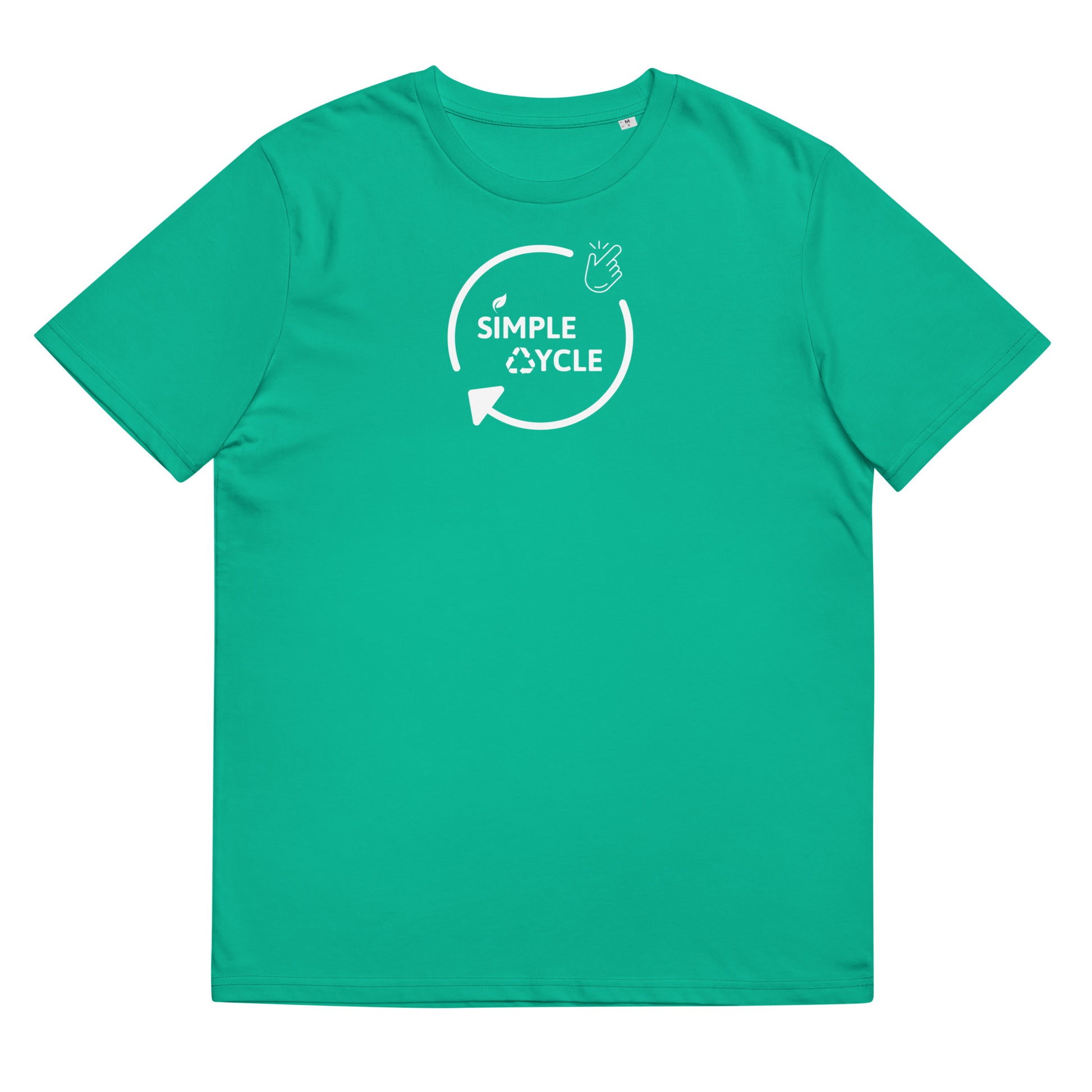 SimpleCycle Unisex Organic Cotton T-Shirt blue green