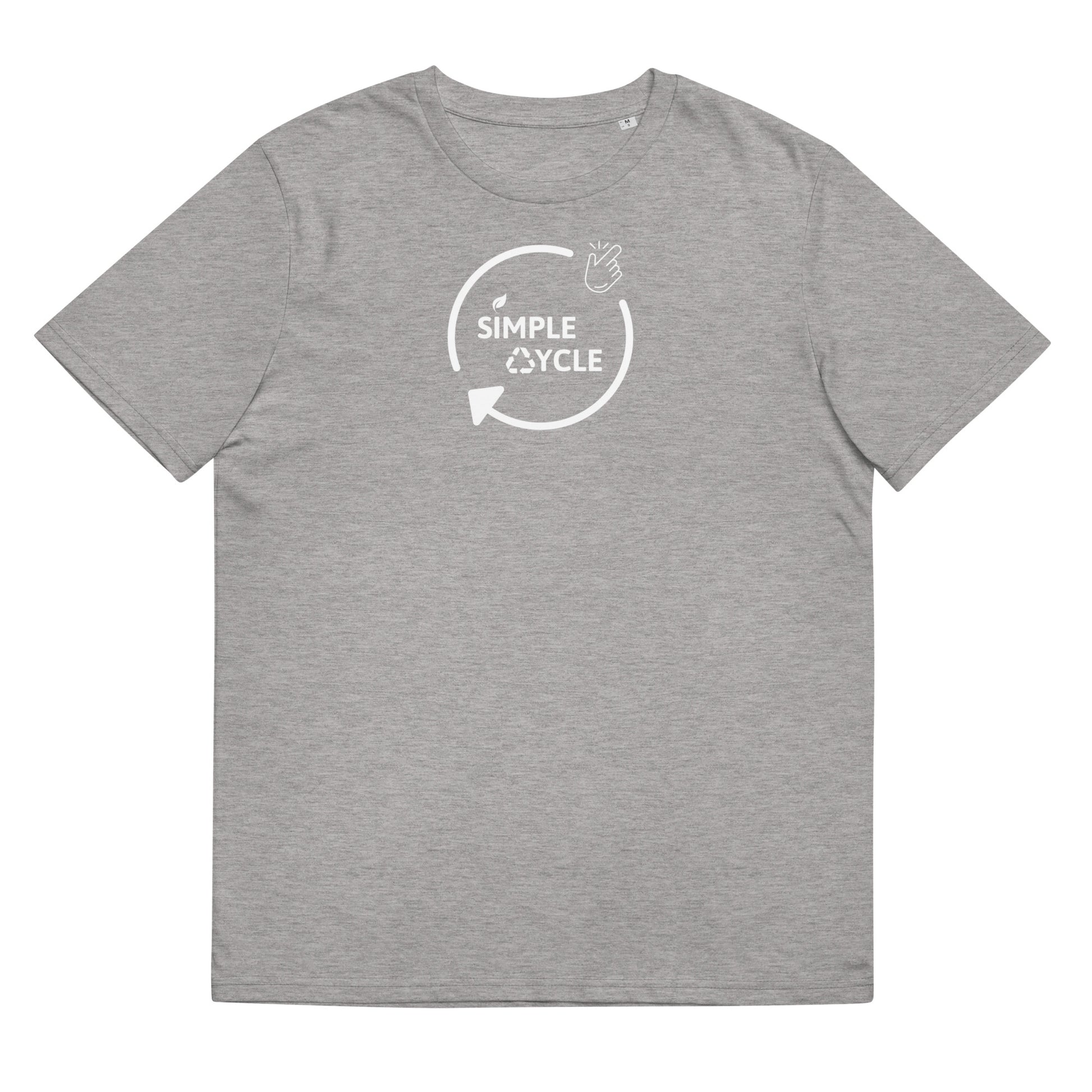 SimpleCycle Unisex Organic Cotton T-Shirt heather grey