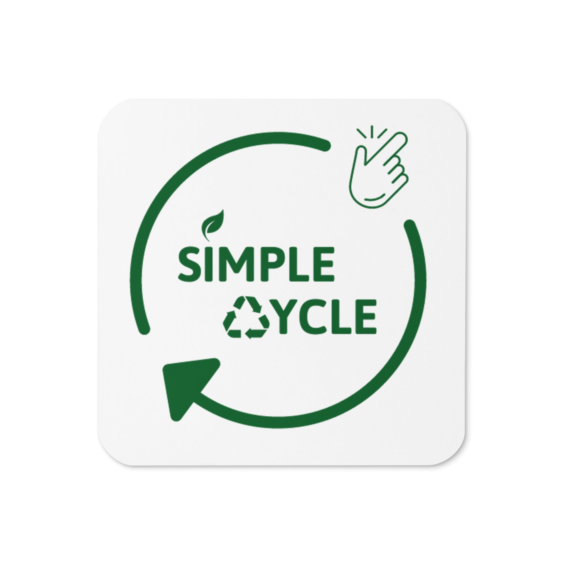 SimpleCycle Cork-Back Coaster