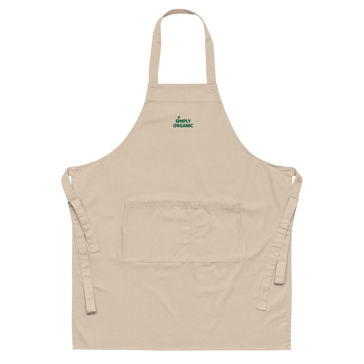 SimplyOrganic Embroidered Organic Cotton Apron product only