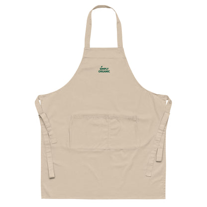 SimplyOrganic Embroidered Organic Cotton Apron product only