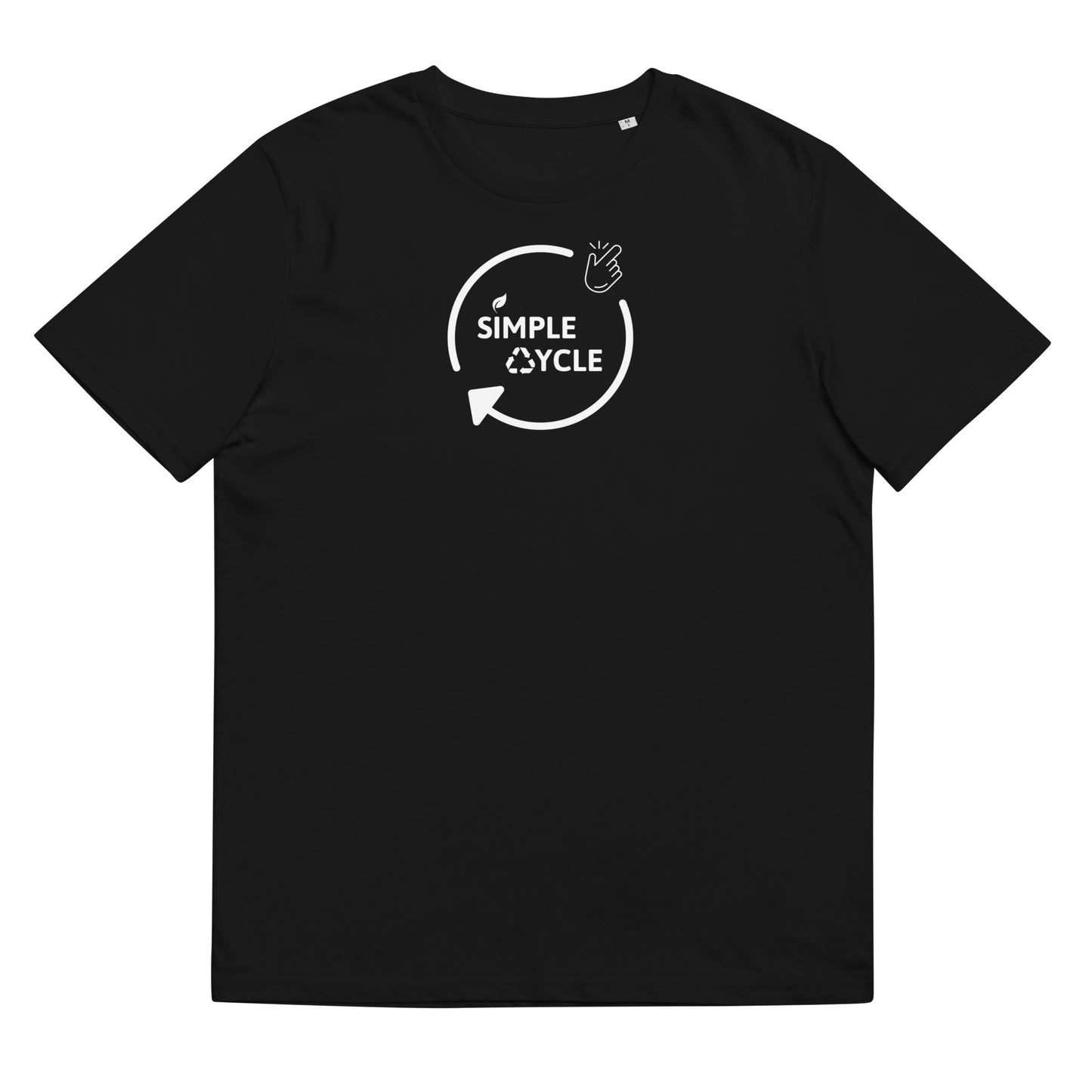 SimpleCycle Unisex Organic Cotton T-Shirt black front