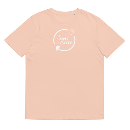 SimpleCycle Unisex Organic Cotton T-Shirt peche