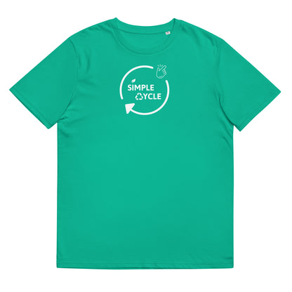 SimpleCycle Unisex Organic Cotton T-Shirt blue green