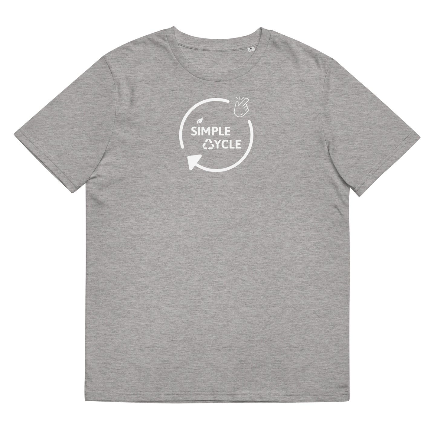 SimpleCycle Unisex Organic Cotton T-Shirt heather grey