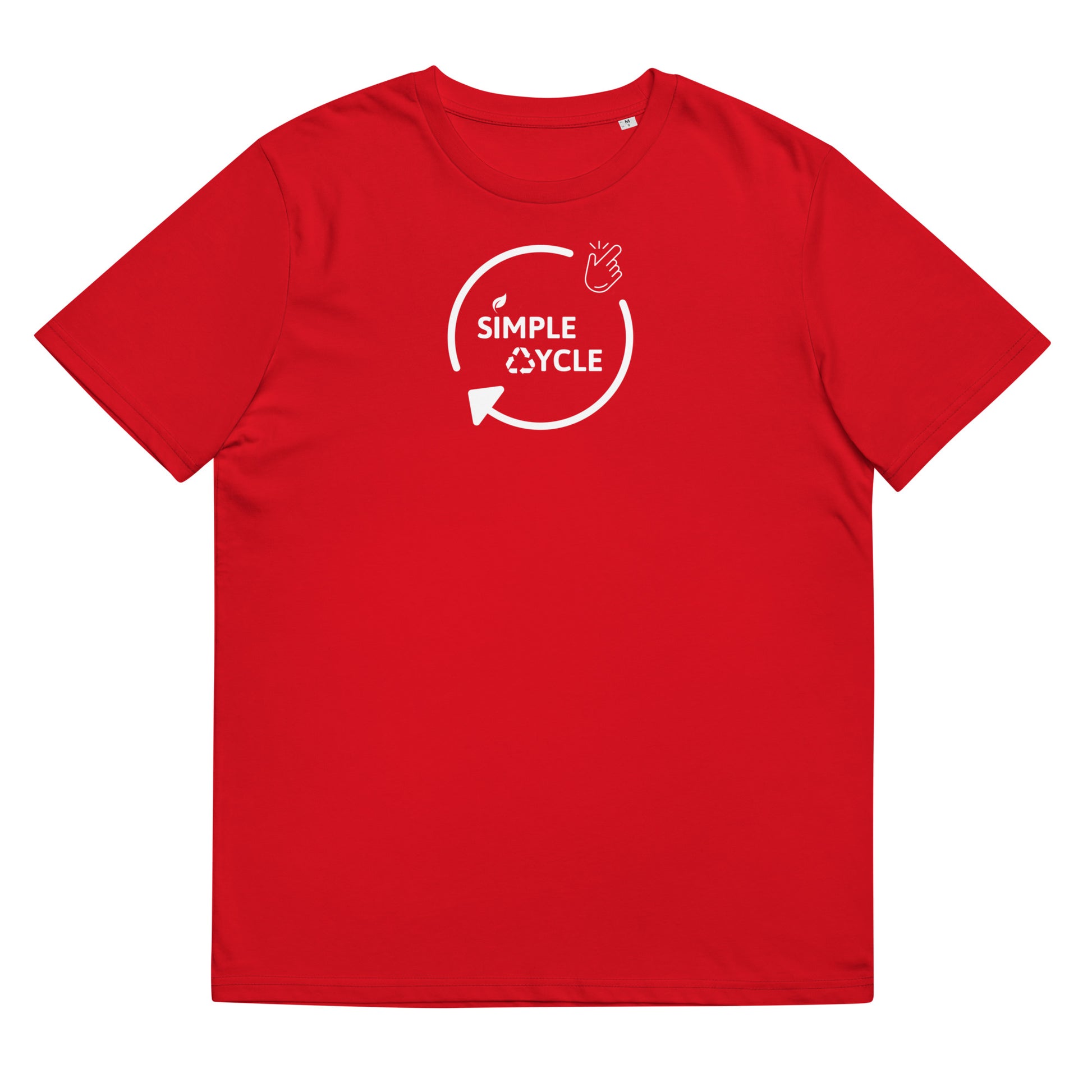 SimpleCycle Unisex Organic Cotton T-Shirt bright red